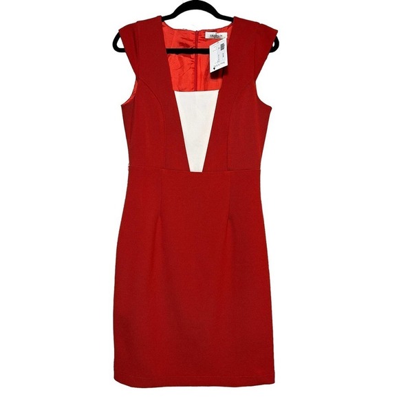 NWT Grifflin Paris Red Body Con Dress - Picture 2 of 10